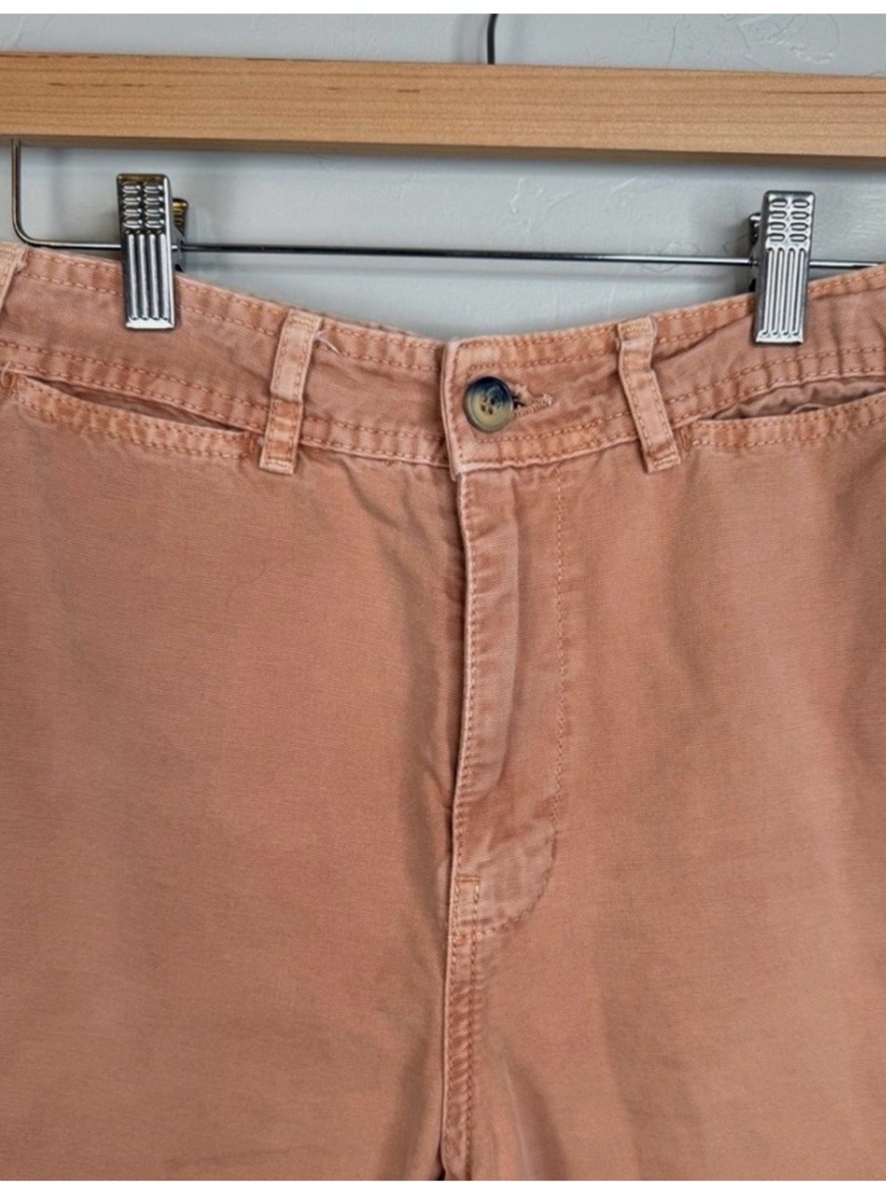 Free People We The Free Men's Wide-Leg terrocota pants